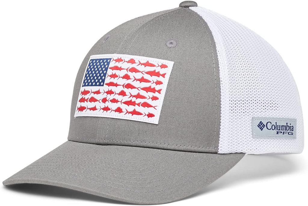 Columbia Unisex Adult PFG Logo Mesh Ball Cap