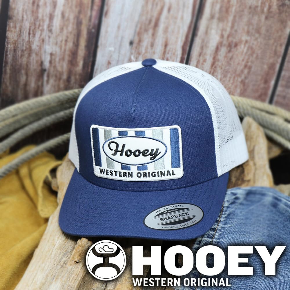 HOOEY Sudan Western Original Patch Trucker Hat – Adjustable Snapback Mesh Baseball Cap - Trucker Hat for Work & Casual Wear