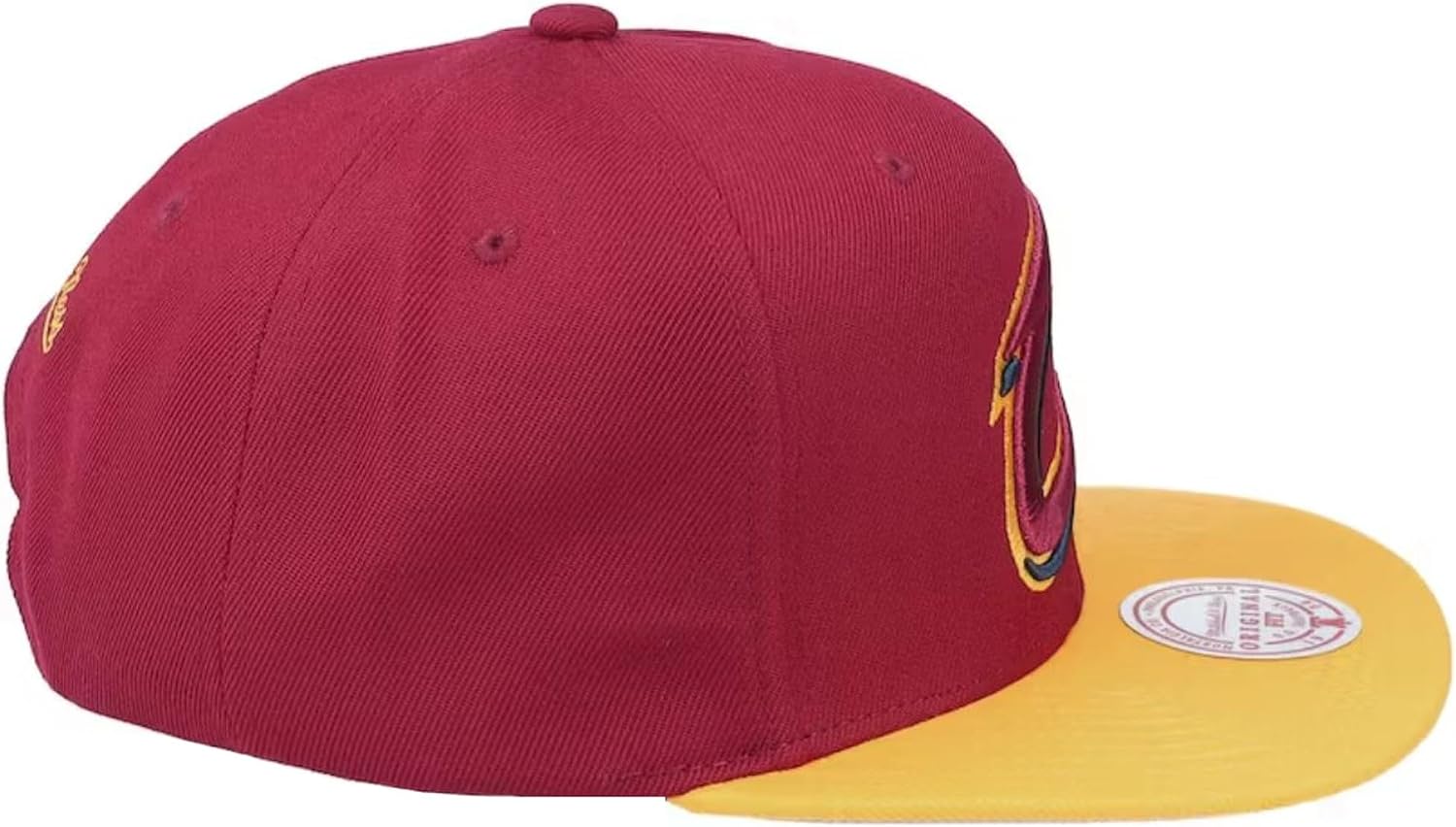 Mitchell & Ness Cleveland Cavaliers Core Basic Snapback Adjustable Hat Cap - Team Colors