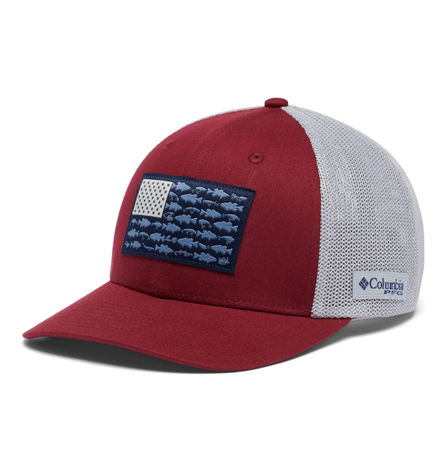 Columbia Unisex PFG Fish Flag Mesh Ball Cap