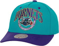 Mitchell & Ness Charlotte Hornets NBA Crown Jewels HWC Snapback Hat Cap Teal/Purple