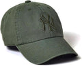 Mitchell & Ness NY New York Yankees Classic Dad Strapback Cap, Adjustable Hat Olive