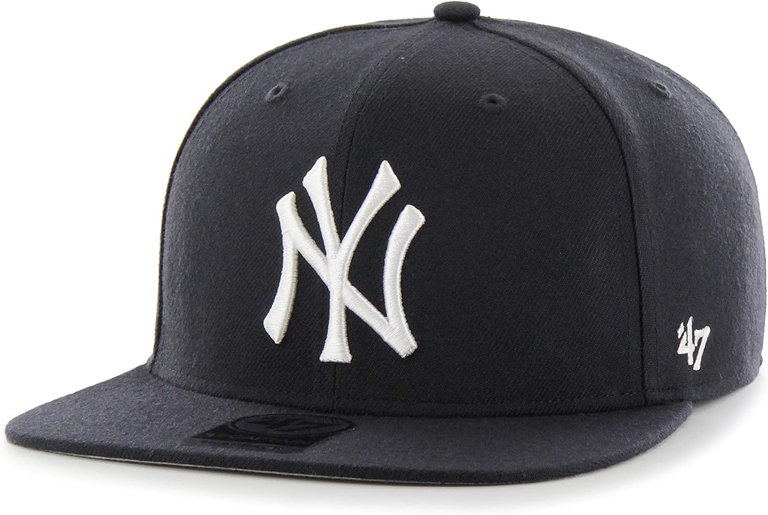 47 MLB Sure Shot Captain Hat Adjustable Structured 6-Panel Snapback Hat Cap, Adult One Size Fits All