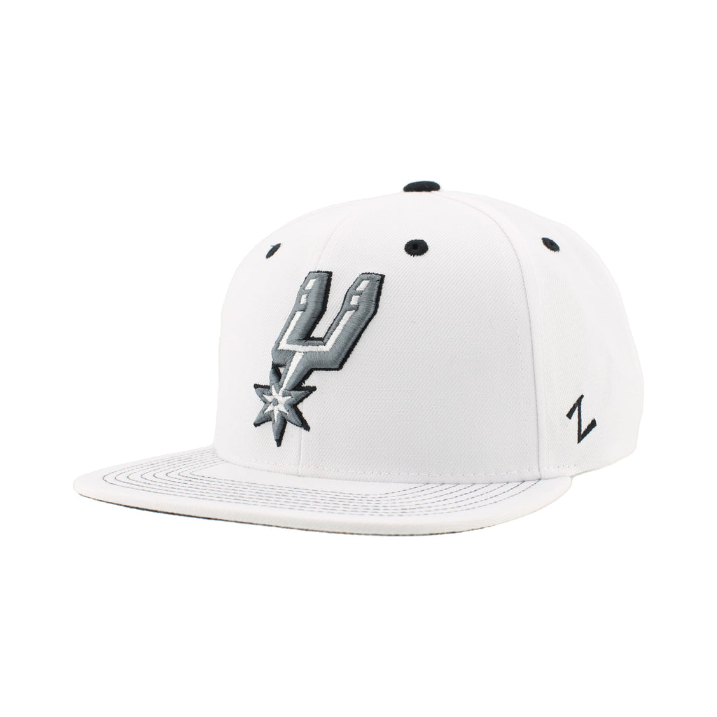 ZHATS NBA Unisex-Adult NBA Officially Licensed Adjustable Snapback Hat Flat Bill Z11 Pop White