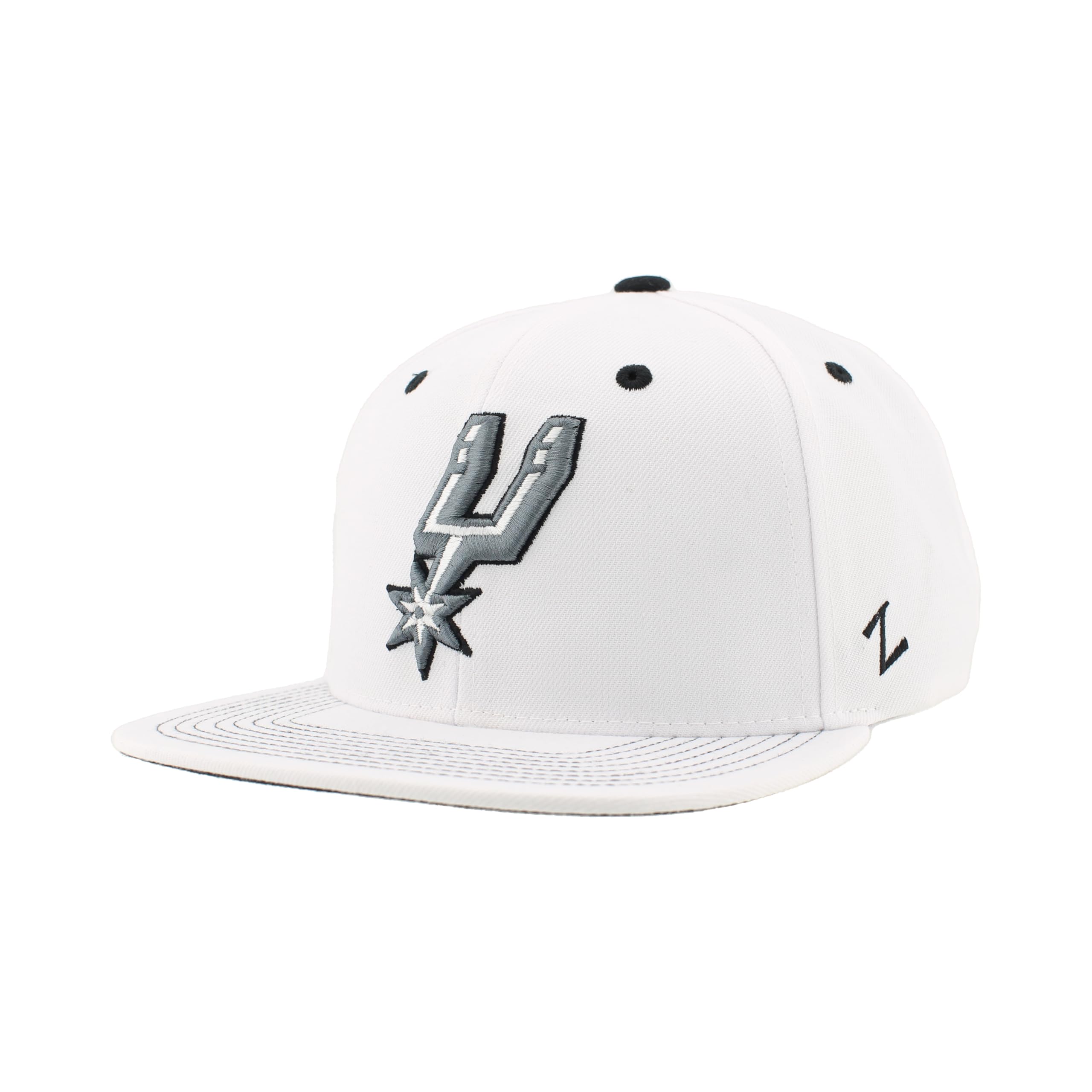 ZHATS NBA Unisex-Adult NBA Officially Licensed Adjustable Snapback Hat Flat Bill Z11 Pop White