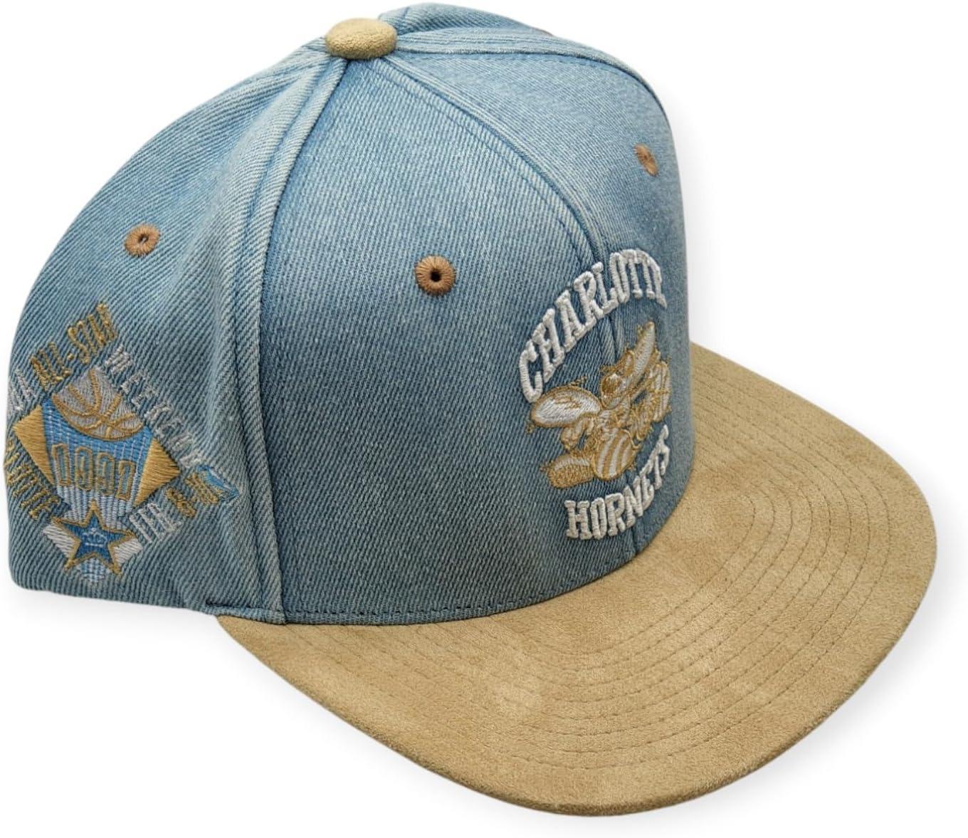 Mitchell & Ness Charlotte Hornet Side Core 2.0 Retro HWC Snapback Hat Teal - Purple