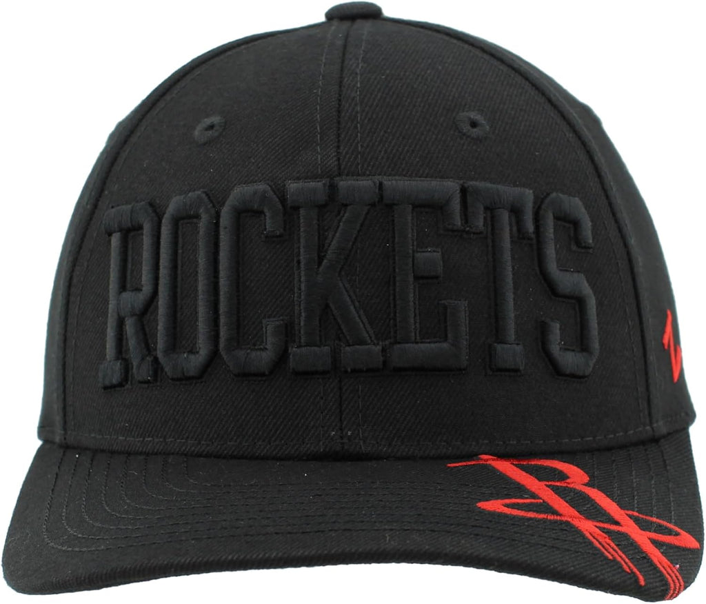 ZHATS NBA Unisex-Adult NBA Officially Licensed Adjustable Snapback Hat Contender Black