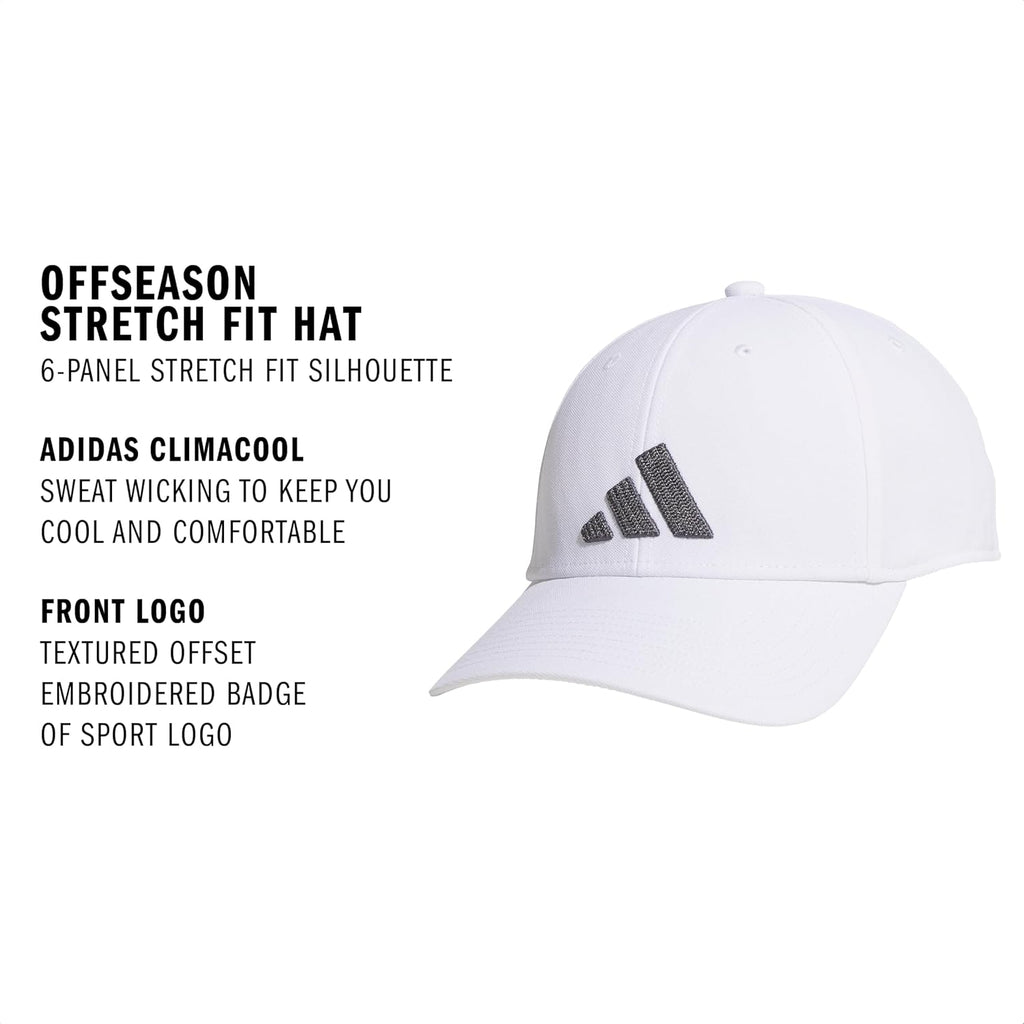 Adidas Mens Gameday Hat – Athletic Baseball Cap, Stretch Fit