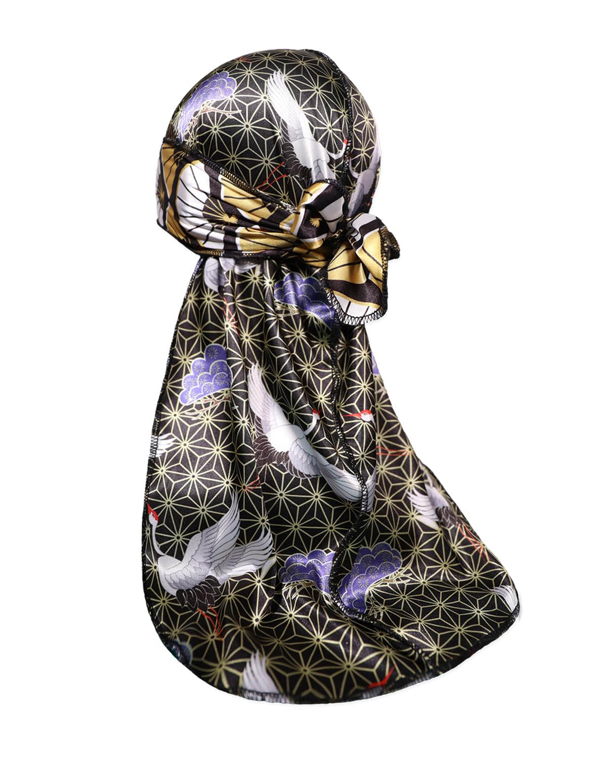 ForceWave Durag for Men Designer for Waves Silky Durag Du rag with Designed Pattern