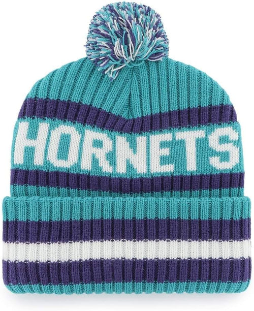 47 NHL Unisex-Adult Team Color Officially Licensed Primary Logo Bering Sport Knit Cuffed Pom Beanie Cold Weather Hat