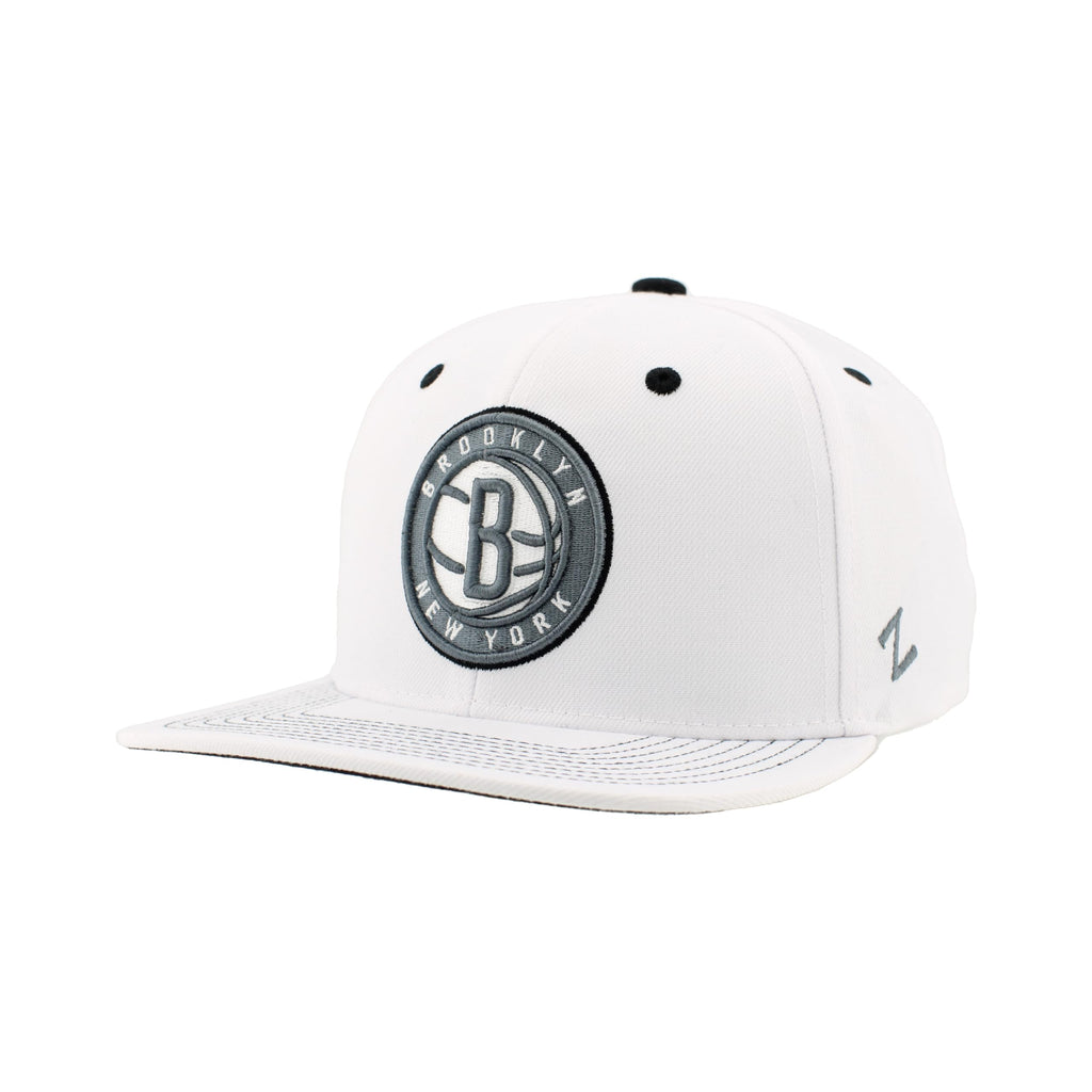 ZHATS NBA Unisex-Adult NBA Officially Licensed Adjustable Snapback Hat Flat Bill Z11 Pop White