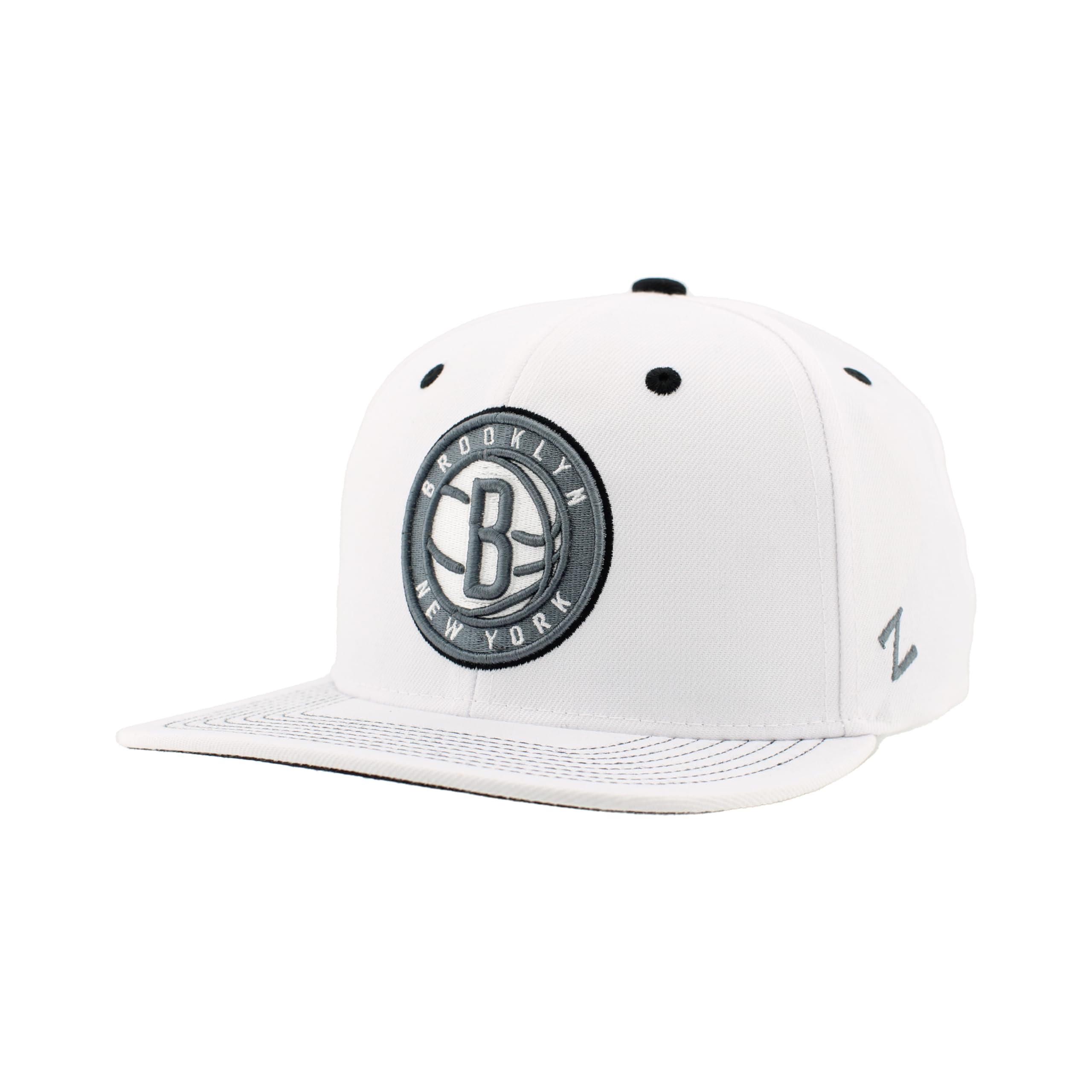 ZHATS NBA Unisex-Adult NBA Officially Licensed Adjustable Snapback Hat Flat Bill Z11 Pop White