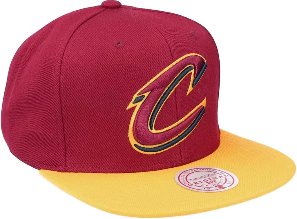 Mitchell & Ness Cleveland Cavaliers Core Basic Snapback Adjustable Hat Cap - Team Colors