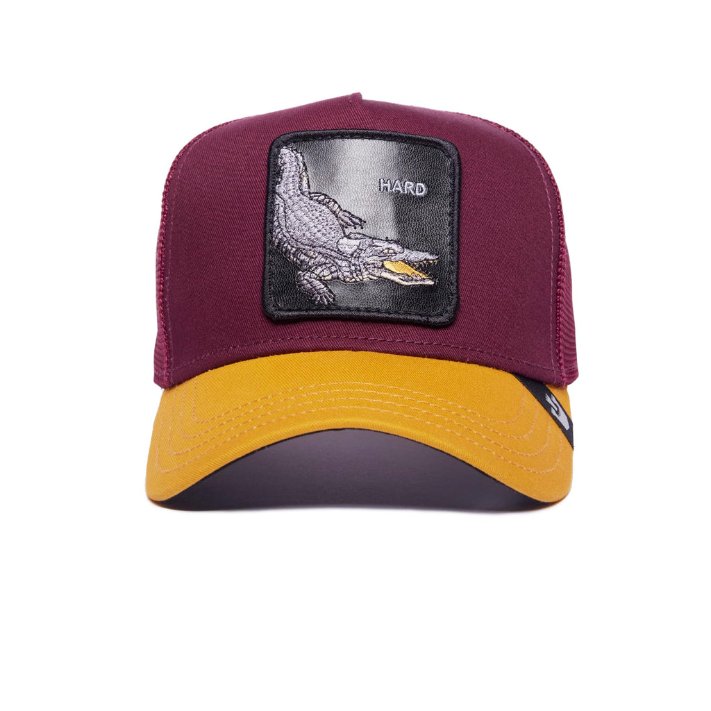 Goorin Bros. Unisex V2 Premium Mesh Adjustable Trucker Hat by The Farm, Scarlet (V2 Alligator), One Size