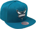 Mitchell & Ness Charlotte Hornets Core Basic Snapback Adjustable Hat Cap - Teal