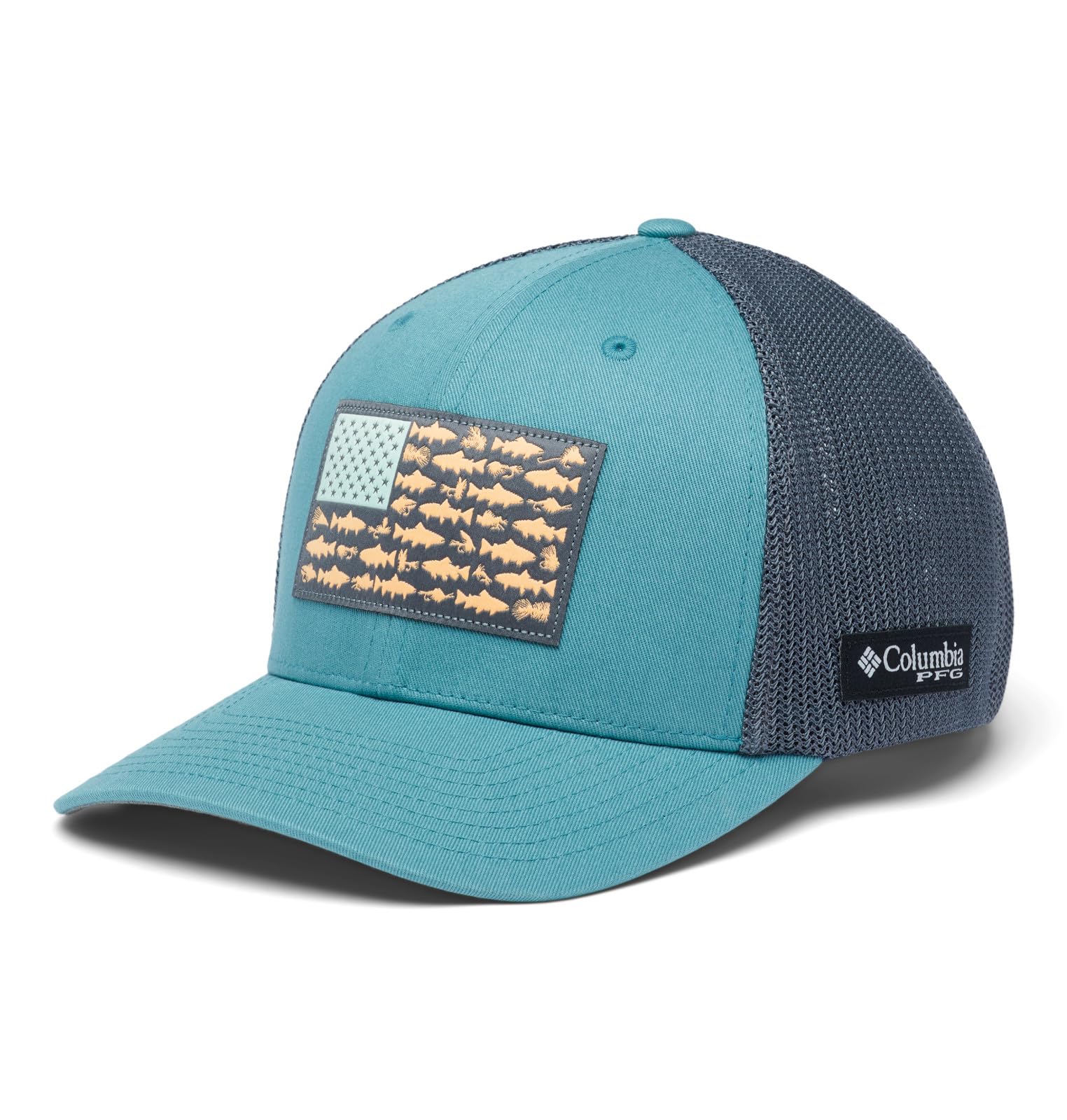 Columbia Unisex PFG Fish Flag Mesh Ball Cap