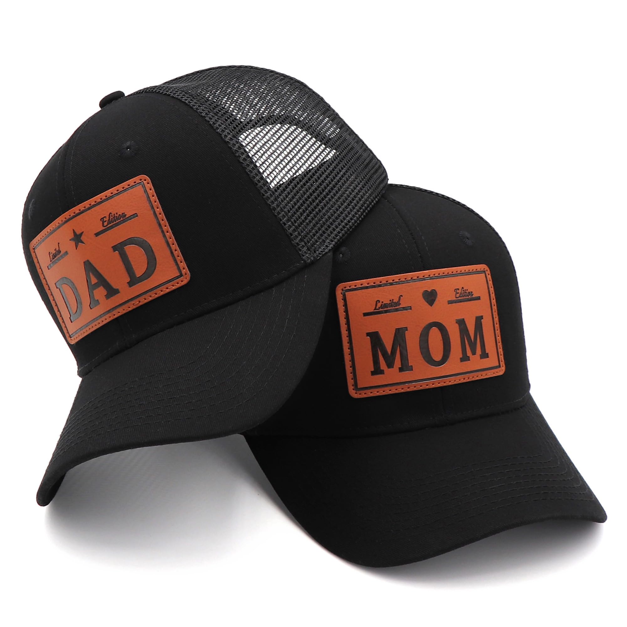 Mom and Dad Hats New Mom Gifts Embroidered Hats for Men Women Adjustable Baseball Cap New Parents Gifts for Couples