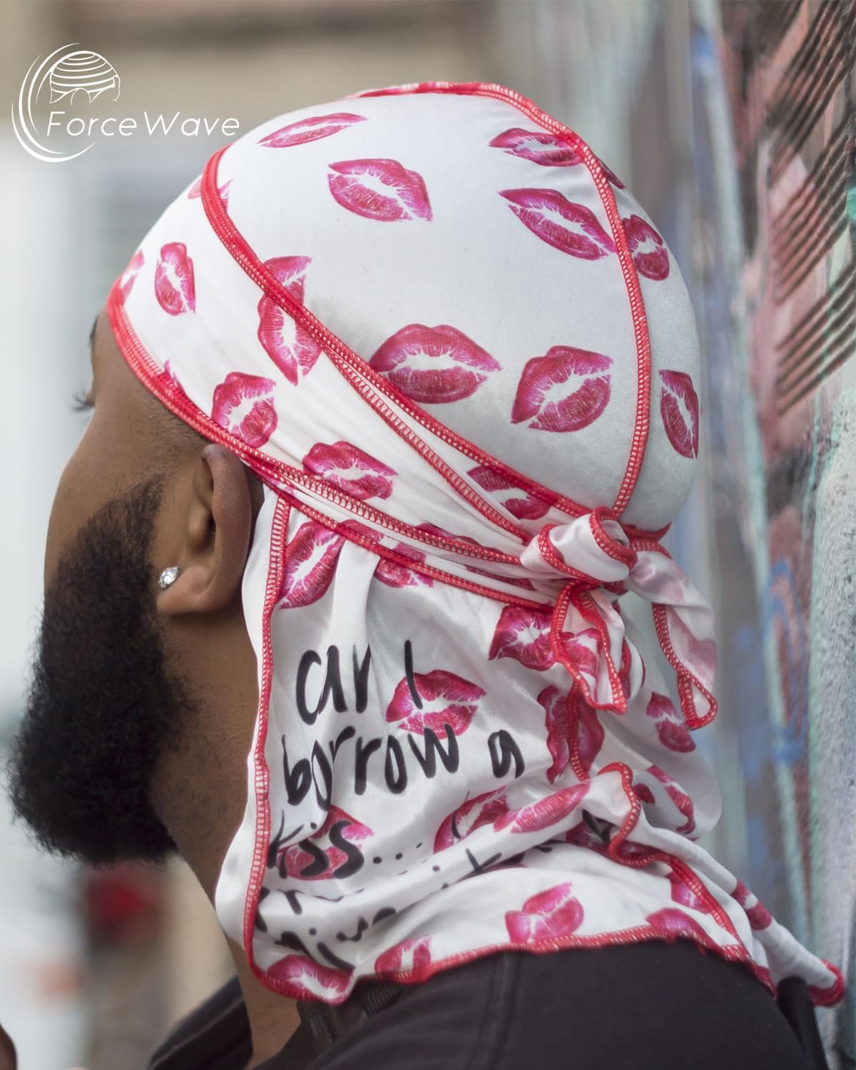 ForceWave Durag for Men Designer for Waves Silky Durag Du rag with Designed Pattern