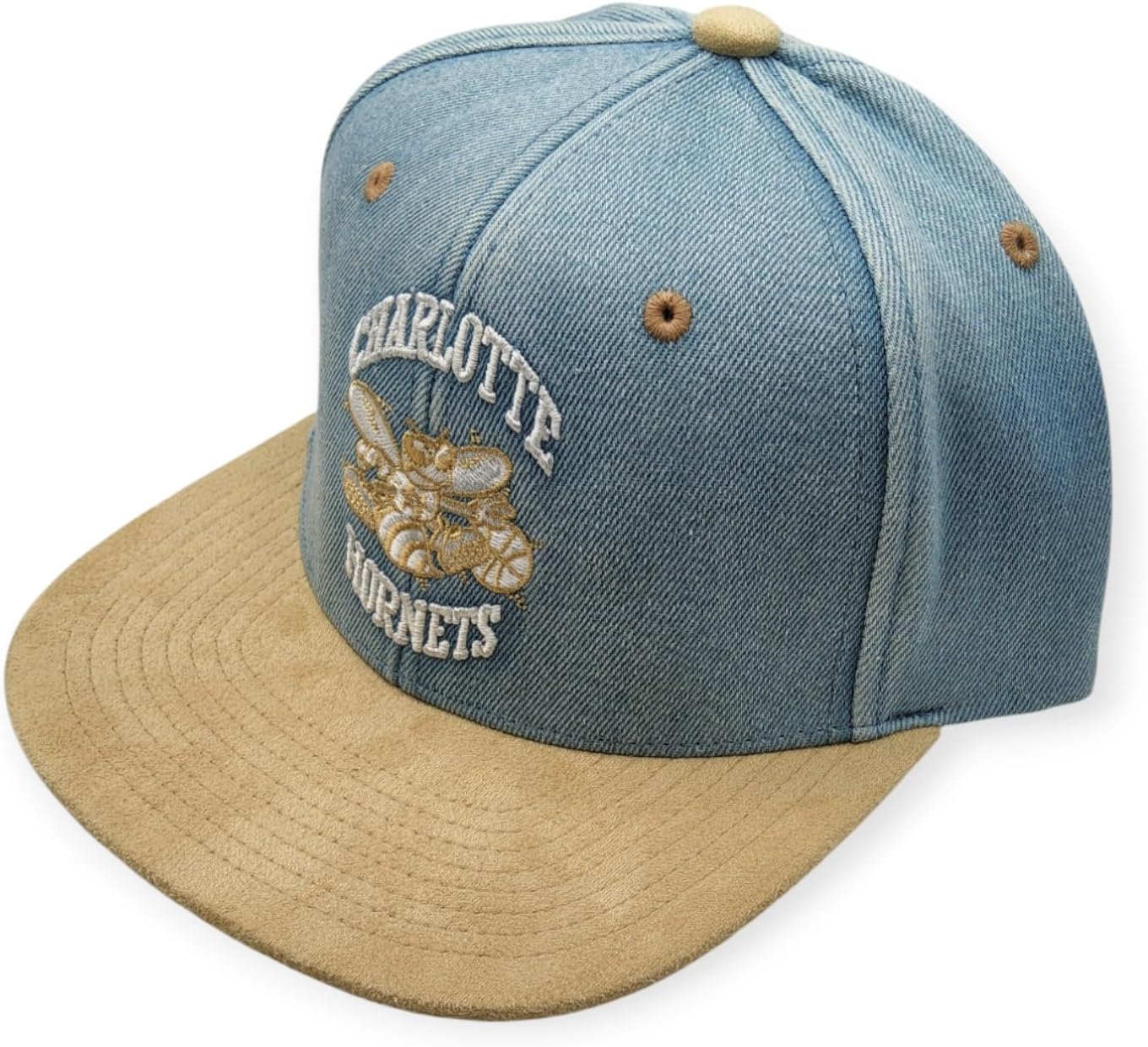 Mitchell & Ness Charlotte Hornet Side Core 2.0 Retro HWC Snapback Hat Teal - Purple