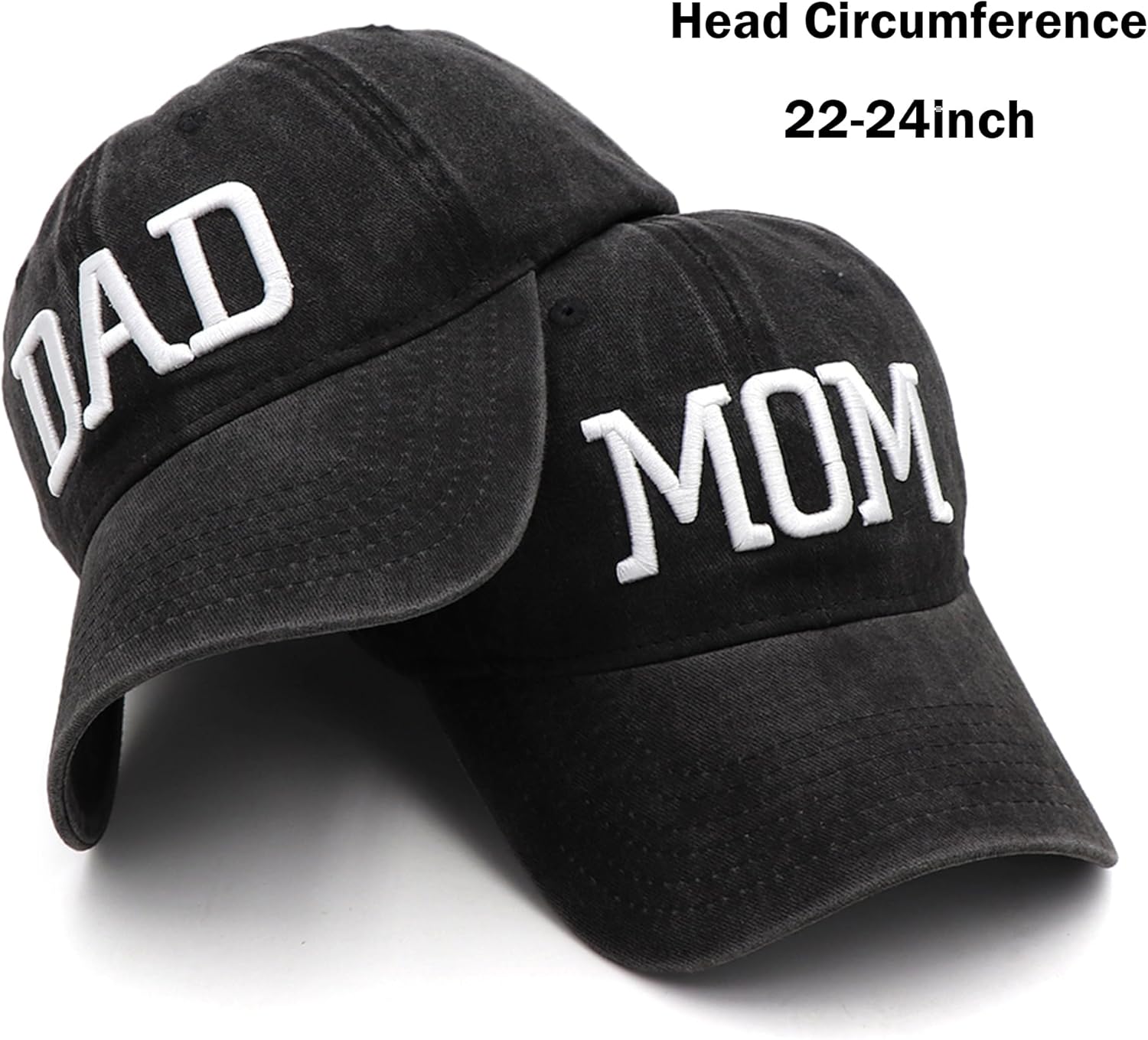 Mom and Dad Hats New Mom Gifts Embroidered Hats for Men Women Adjustable Baseball Cap New Parents Gifts for Couples