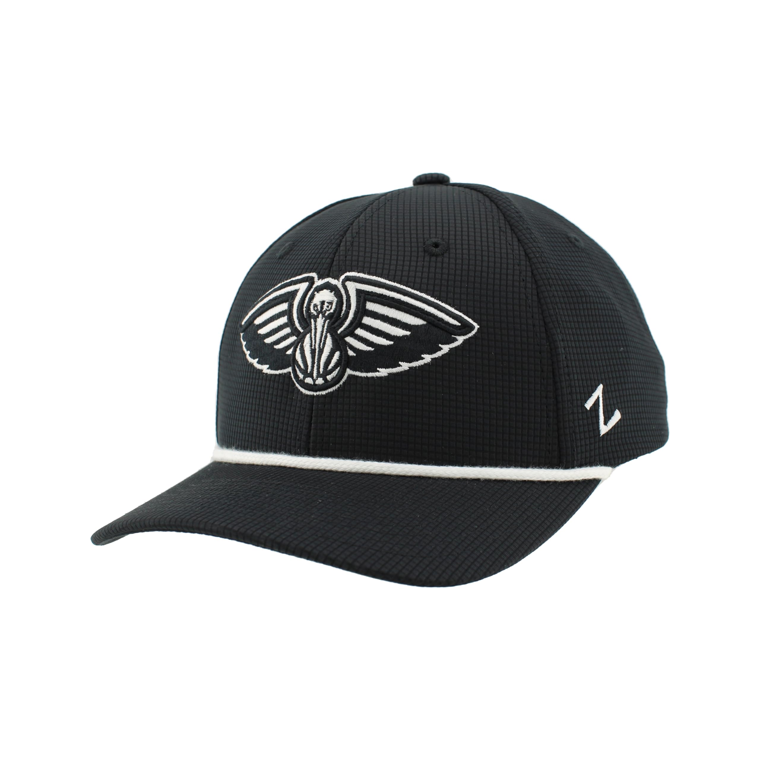 ZHATS NBA Unisex-Adult NBA Officially Licensed Rope Hat Snapback Backspin Contrast Black