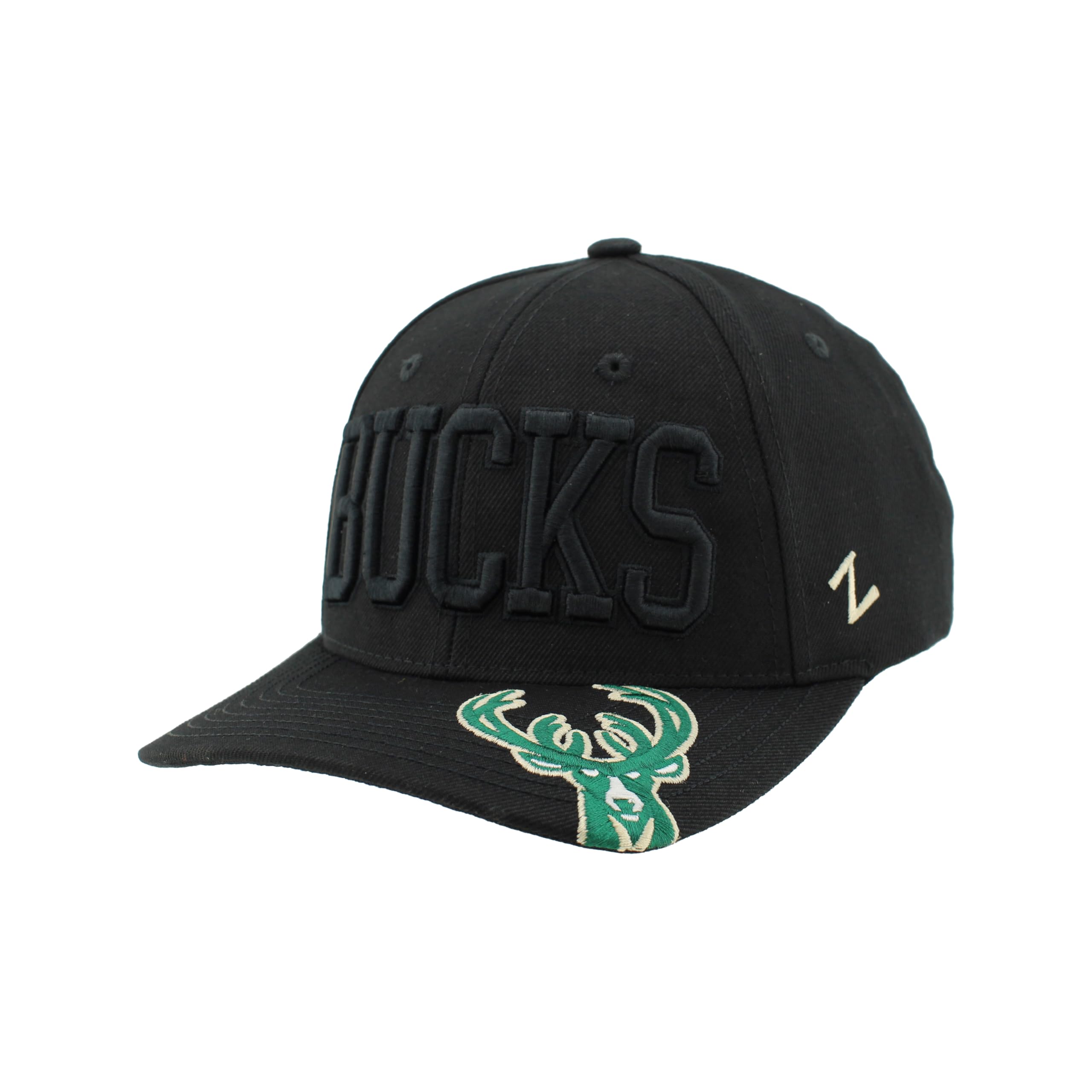ZHATS NBA Unisex-Adult NBA Officially Licensed Adjustable Snapback Hat Contender Black