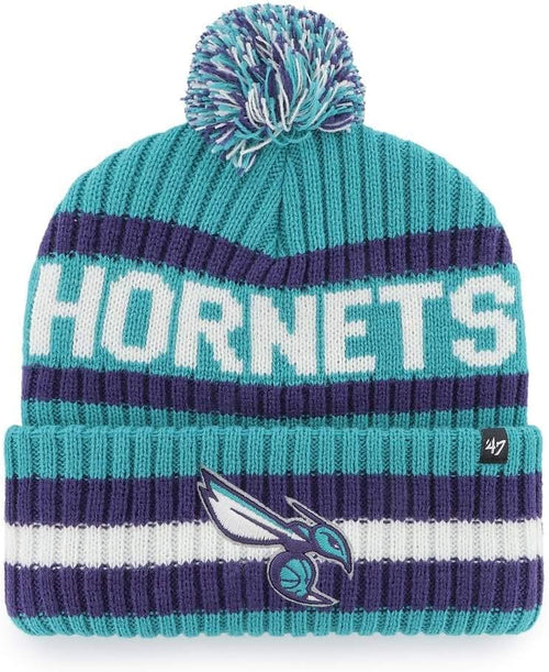 47 NHL Unisex-Adult Team Color Officially Licensed Primary Logo Bering Sport Knit Cuffed Pom Beanie Cold Weather Hat