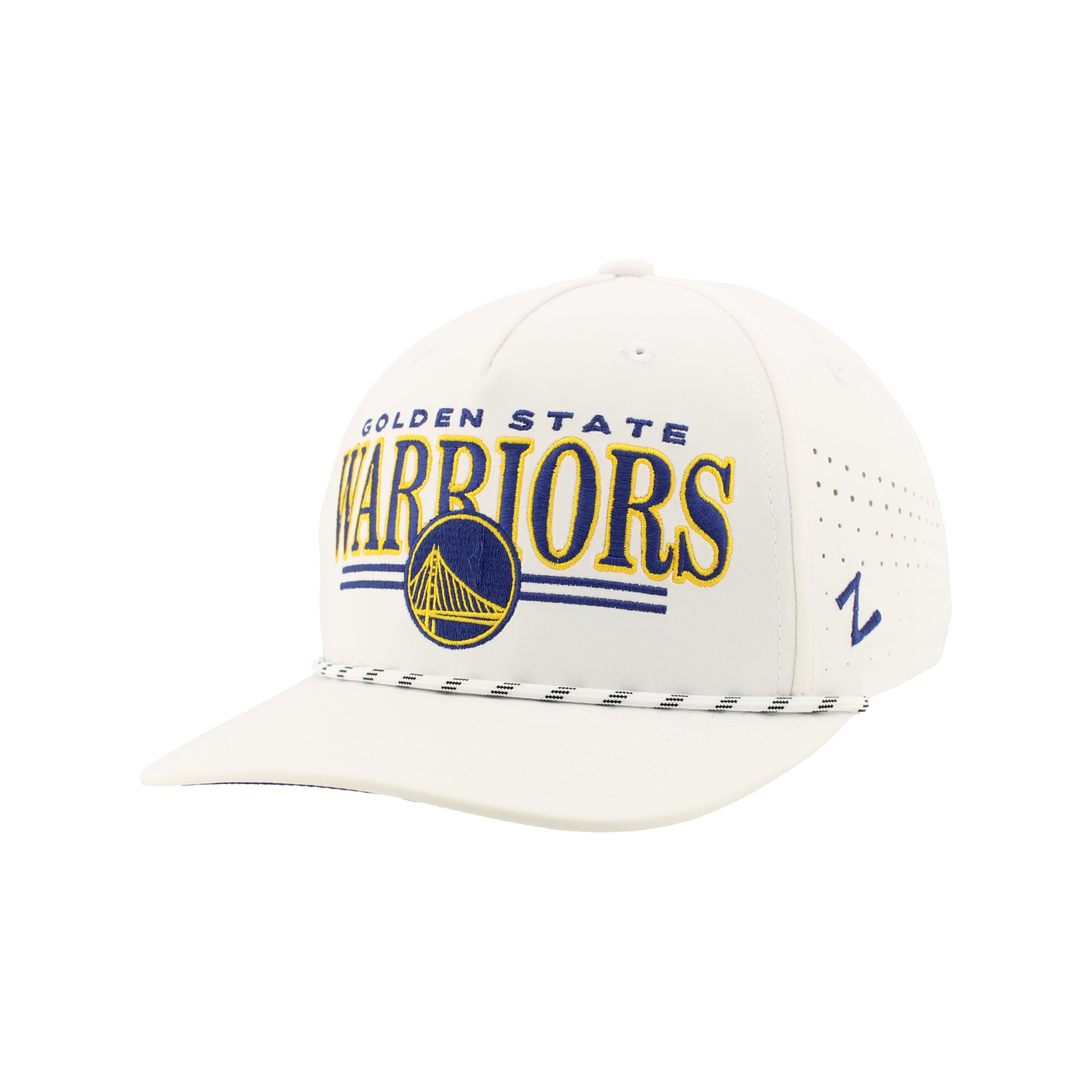 ZHATS NBA Unisex-Adult NBA Officially Licensed Rope Hat Snapback Performance Regalia White