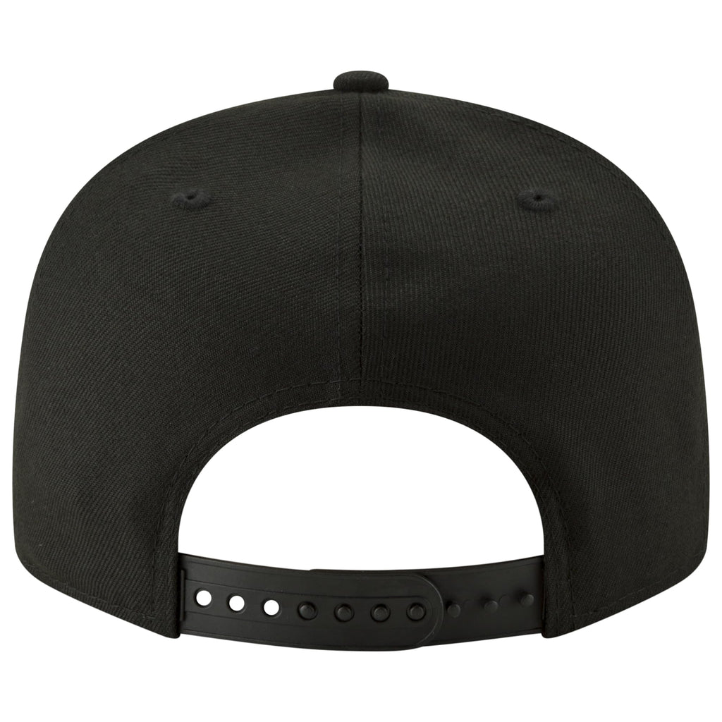 New Era NFL 9FIFTY Black On Black Adjustable Snapback Hat Cap One Size Fits All (San Francisco 49ers)