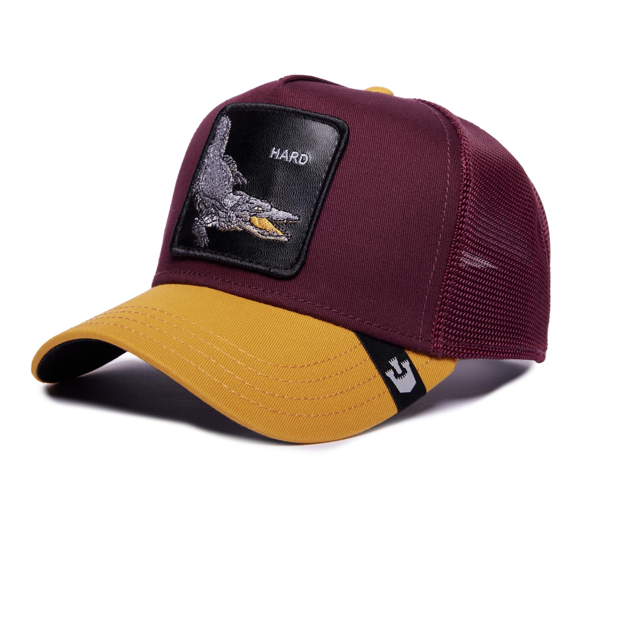 Goorin Bros. Unisex V2 Premium Mesh Adjustable Trucker Hat by The Farm, Scarlet (V2 Alligator), One Size