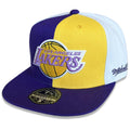 Mitchell & Ness LA Los Angeles Lakers Reload 2.0 Pinwheel Dynasty Fitted Hat, Cap