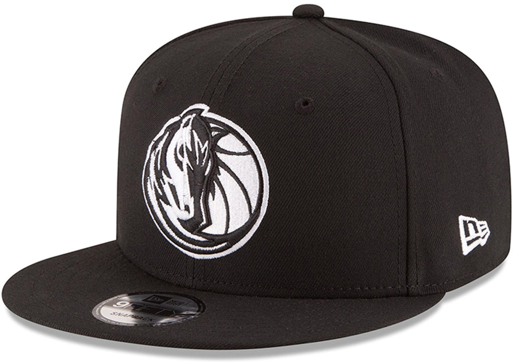New Era NBA 9FIFTY Black White Adjustable Snapback Hat Cap One Size Fits All