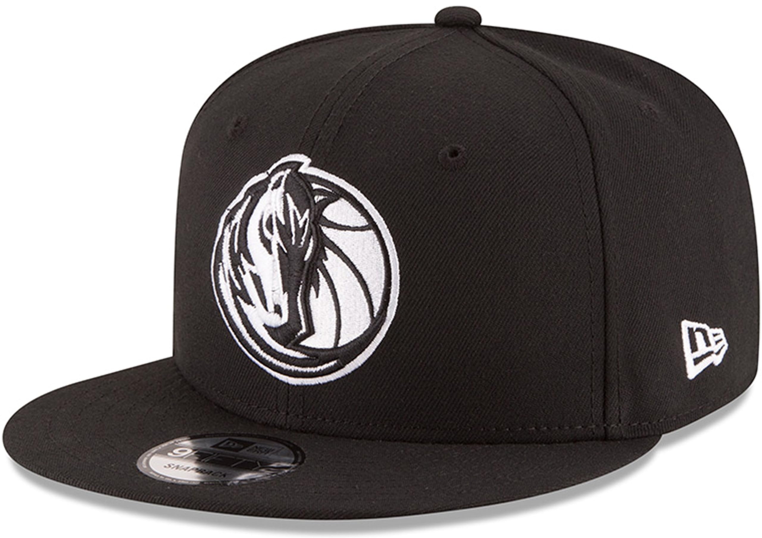 New Era NBA 9FIFTY Black White Adjustable Snapback Hat Cap One Size Fits All