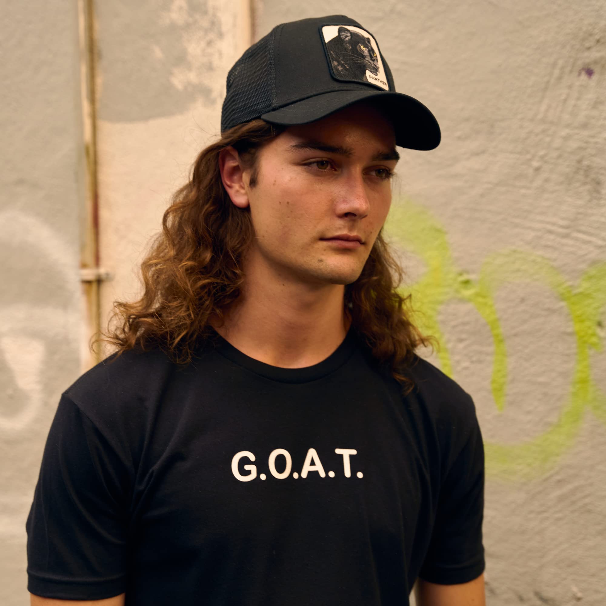 Goorin Bros. The Farm Original Core Unisex Adjustable Snapback Trucker Hat, White Panther, One Size
