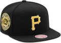 Mitchell & Ness Pittsburgh Pirates Cooperstown MLB Team Classic Snapback Hat Cap - Black