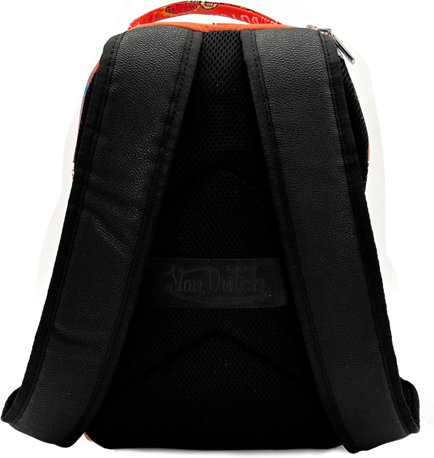 Von Dutch Small Backpack – Stylish Multi‑Purpose Backpack with Front Zip Pocket, Adjustable Straps, and Durable Design (Orange Jax)