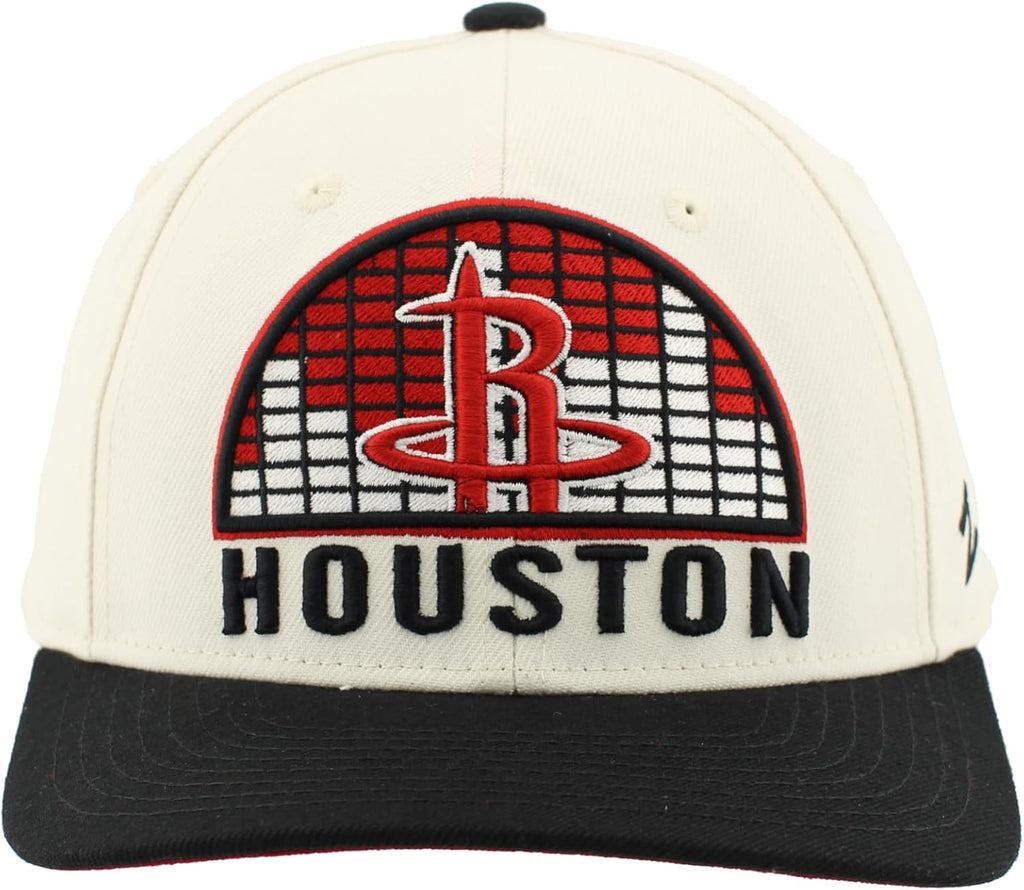 ZHATS NBA Unisex-Adult NBA Officially Licensed Adjustable Snapback Hat Contender Ivory