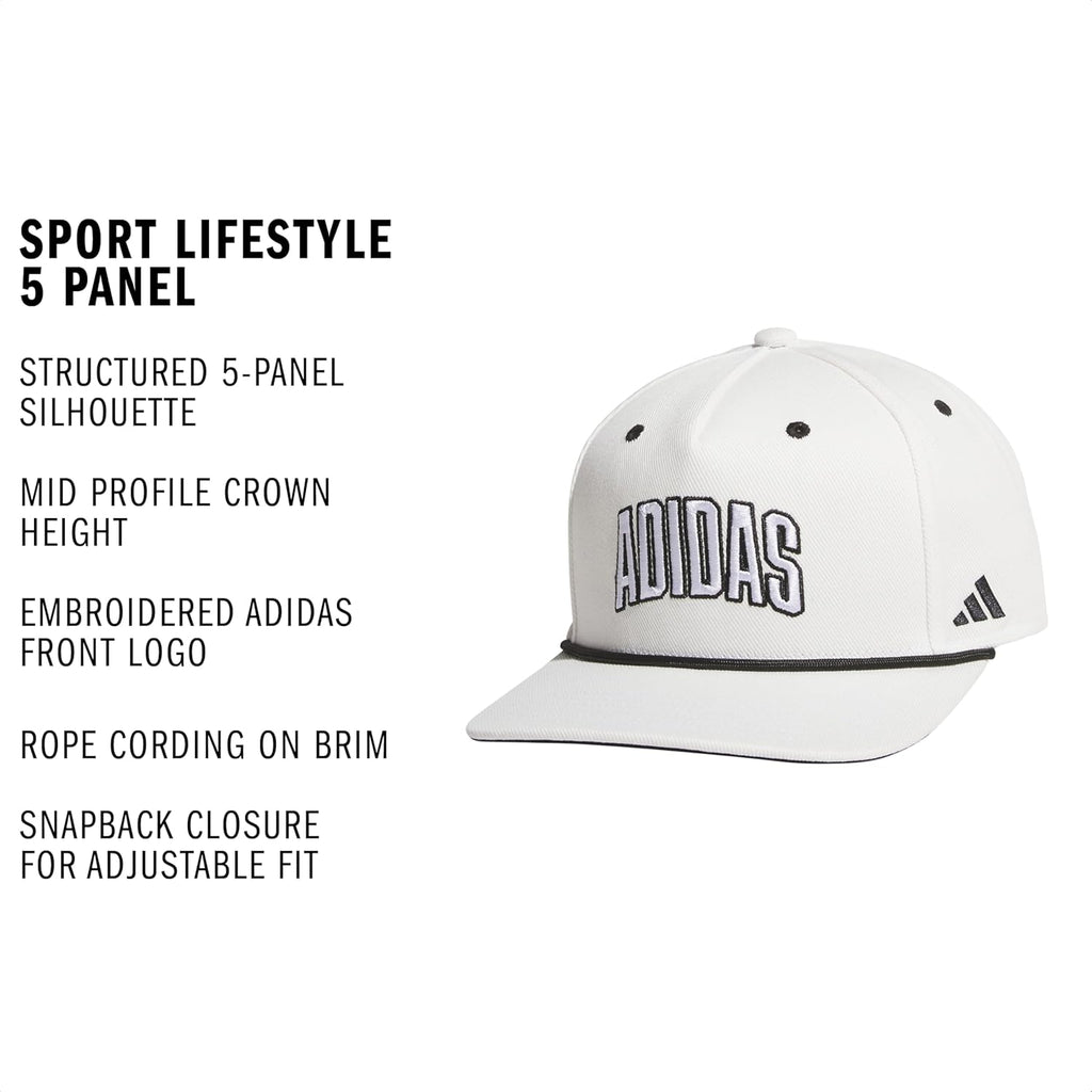 adidas Mens Sport Lifestyle Rope Brim Snapback Hat