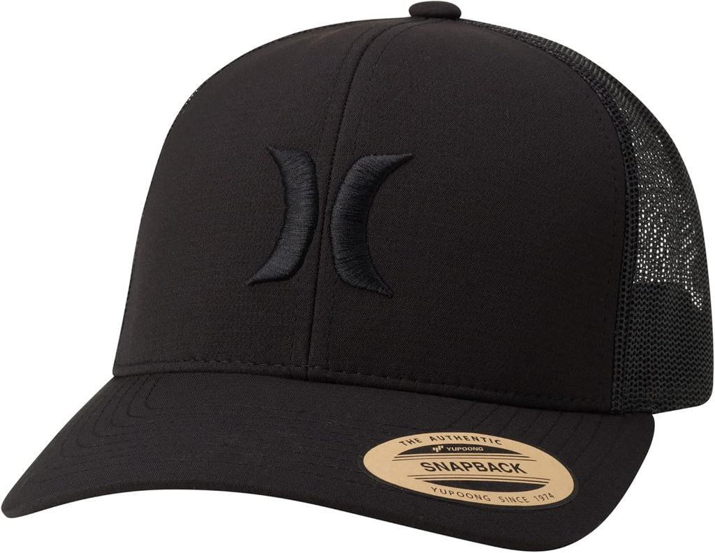 Hurley Mens Caps - Del Mar Mesh Panel Baseball Cap Trucker Hat - Snap Back Hats for Men