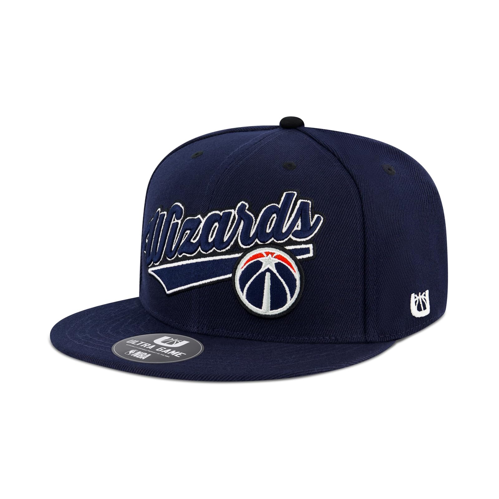 Ultra Game Men’s NBA Official Snap Back 3D Embroidered Team Logo Baseball Cap Hat