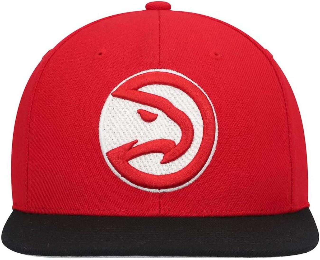 Mitchell & Ness Atlanta Hawks Team 2 Tone Snapback Adjustable Hat Cap - Red