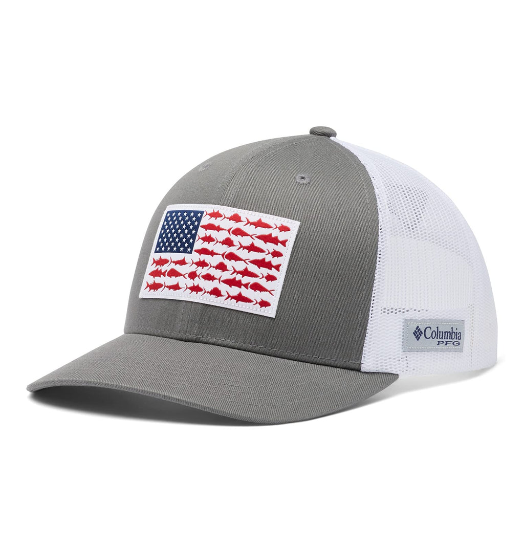 Columbia Unisex PFG Fish Flag Mesh Ball Cap