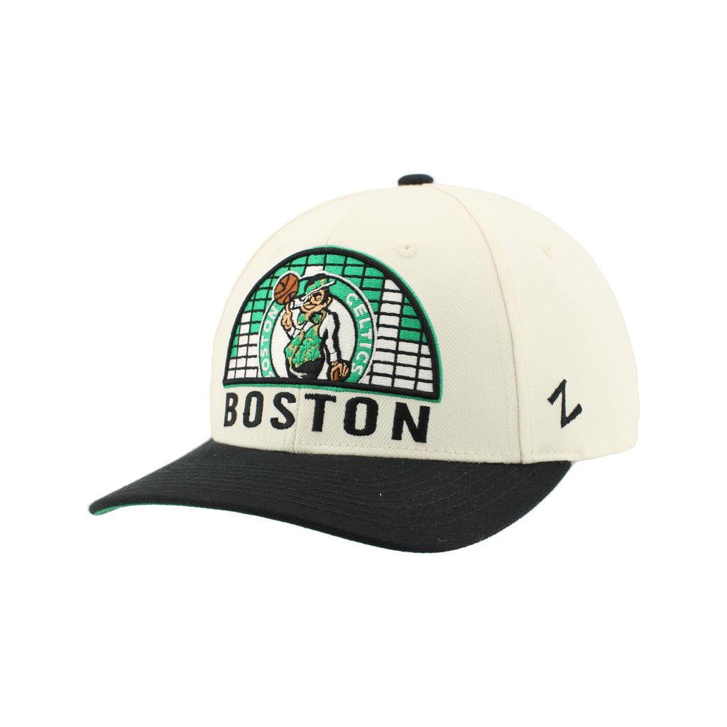 ZHATS NBA Unisex-Adult NBA Officially Licensed Adjustable Snapback Hat Contender Ivory