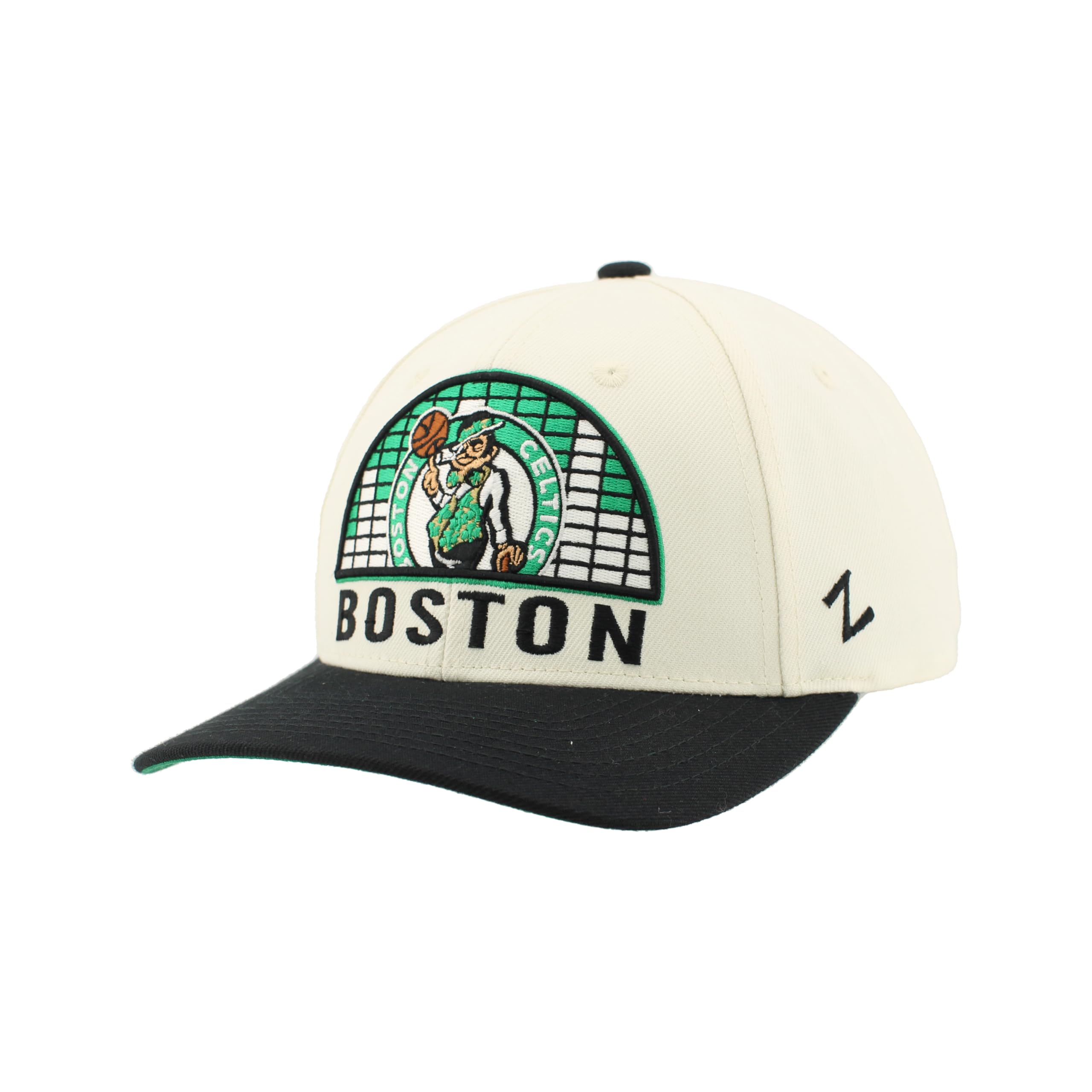 ZHATS NBA Unisex-Adult NBA Officially Licensed Adjustable Snapback Hat Contender Ivory