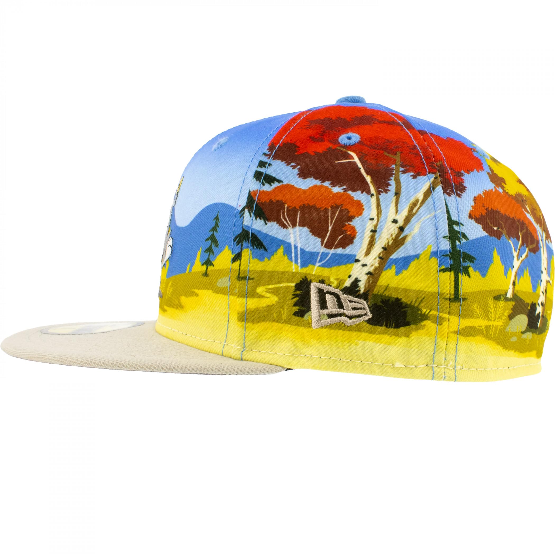 New Era Looney Tunes Rabbit Hunt 59Fifty Fitted Hat (US, Numeric, 7 1/8) Multicolor