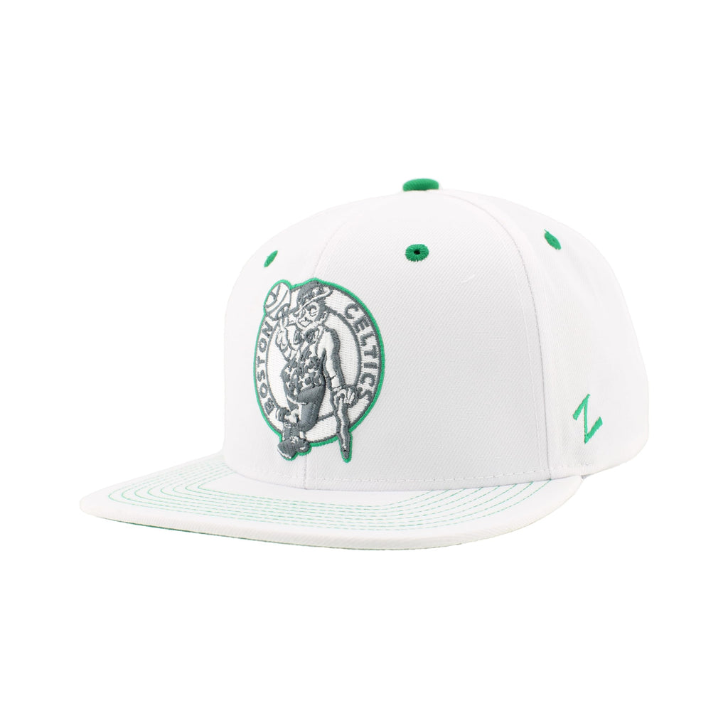 ZHATS NBA Unisex-Adult NBA Officially Licensed Adjustable Snapback Hat Flat Bill Z11 Pop White
