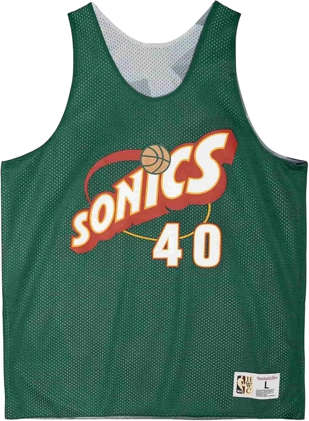 Mitchell & Ness Shawn Kemp Seattle Supersonics NBA Reversible Mesh Tank Top Jersey