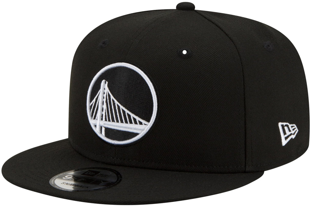 New Era NBA 9FIFTY Black White Adjustable Snapback Hat Cap One Size Fits All