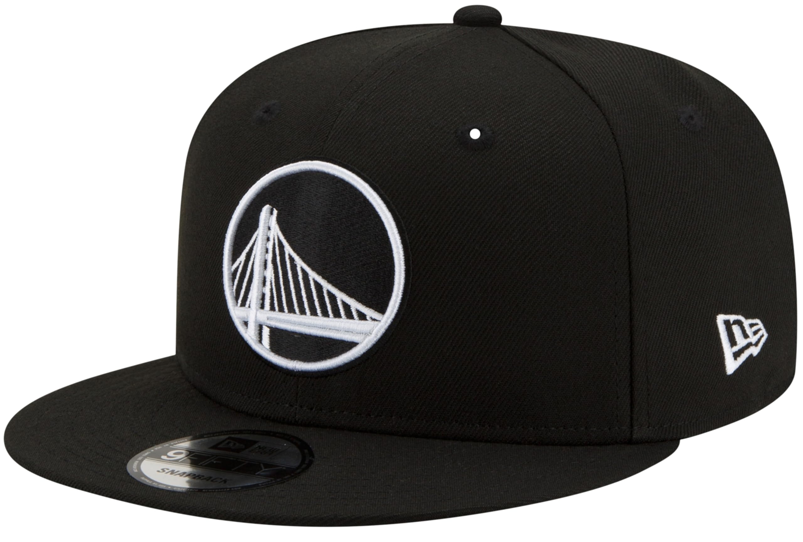 New Era NBA 9FIFTY Black White Adjustable Snapback Hat Cap One Size Fits All