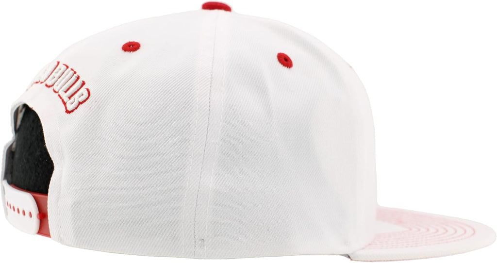 ZHATS NBA Unisex-Adult NBA Officially Licensed Adjustable Snapback Hat Flat Bill Z11 Pop White